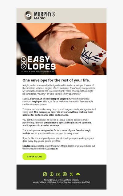 You'll Never Need to Buy An Envelope Again