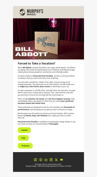 Bill Abbott Wants to Take You On a Trip