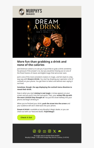 Joel Dickinson Wants to Buy You a Drink