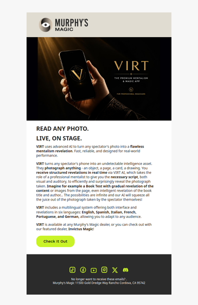 READ ANY PHOTO. LIVE, ON STAGE.