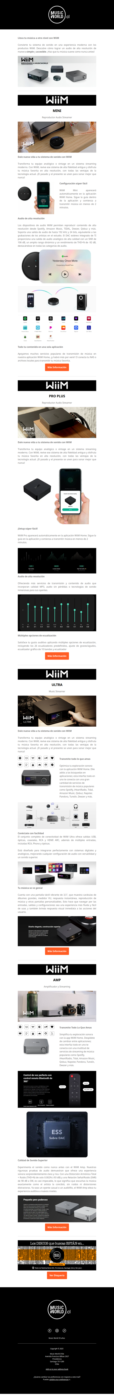 Descubre el sonido del futuro con WiiM: calidad Hi-Res al alcance de tu hogar