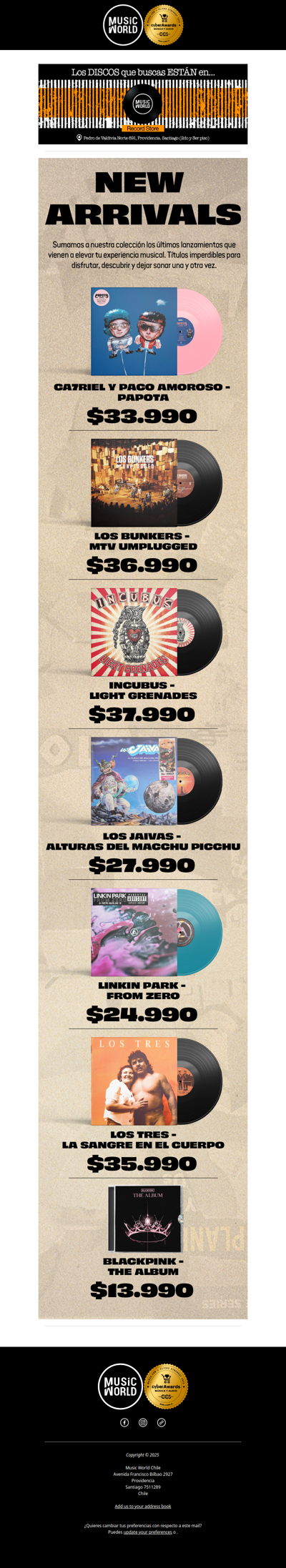 🆕 Nuevos títulos en vinilos y CDs… ¡descúbrelos!