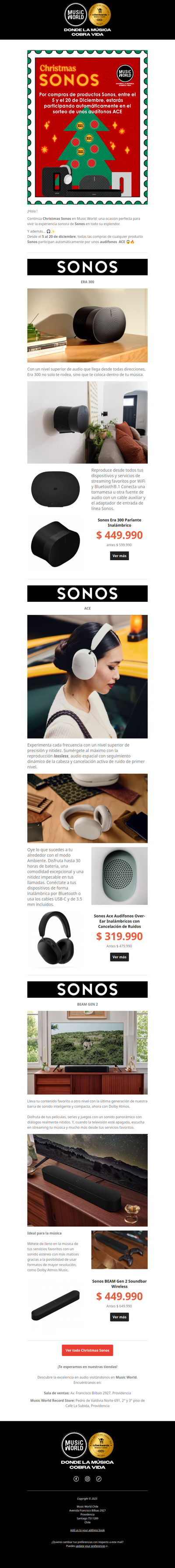 🎄✨ Christmas Sonos continúa… y suena mejor que nunca