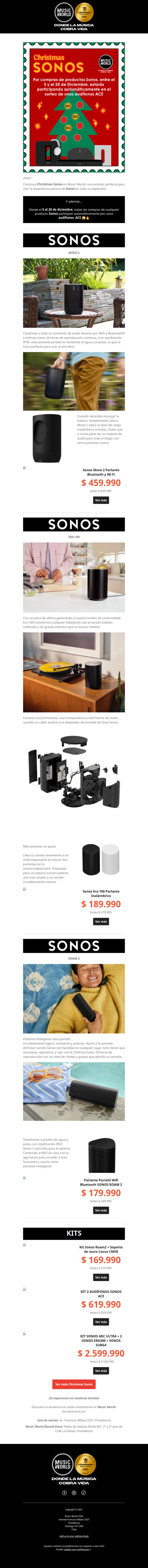 🎶 Esta Navidad suena con Sonos: continúa la experiencia 🎄✨