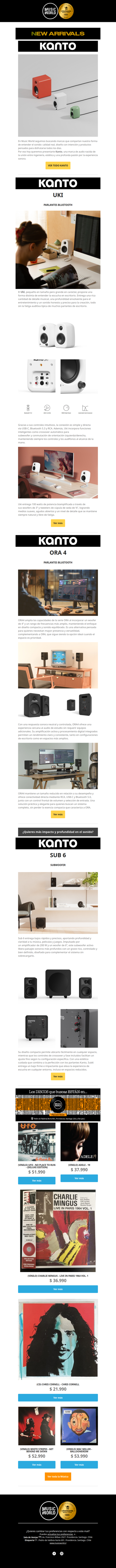 ✨ Nueva marca en MusicWorld: Kanto Audio