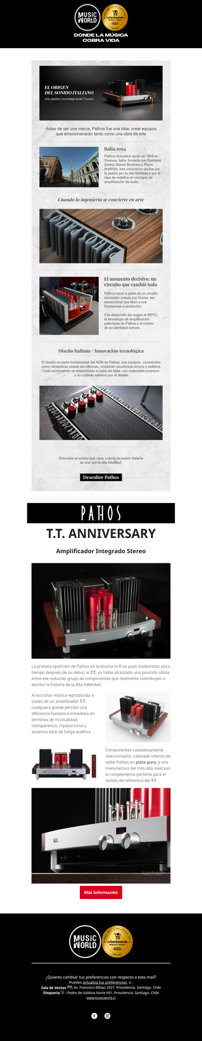 Italia, 1994. El nacimiento de Pathos Acoustics