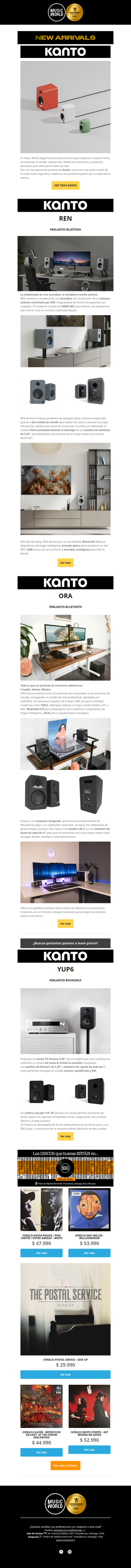 ✨ Nueva marca en MusicWorld: Kanto Audio