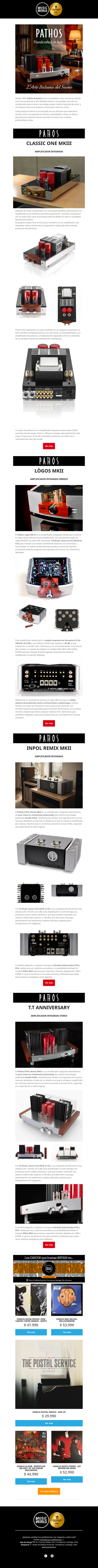 Pathos Acoustics: arte italiano en alta fidelidad 🇮🇹