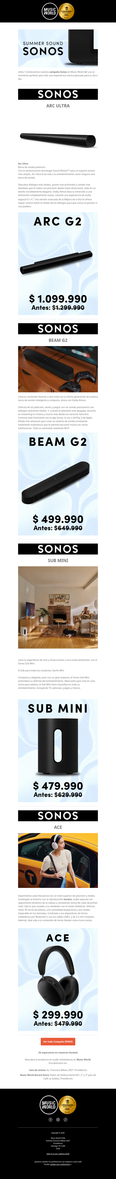 La campaña Sonos continúa 🔊