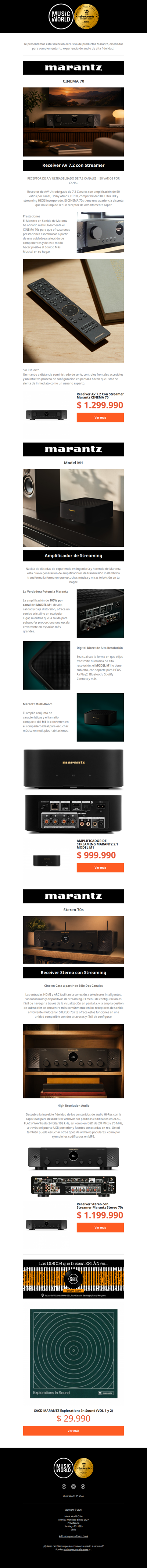🎶 Marantz: cuando el detalle realmente importa