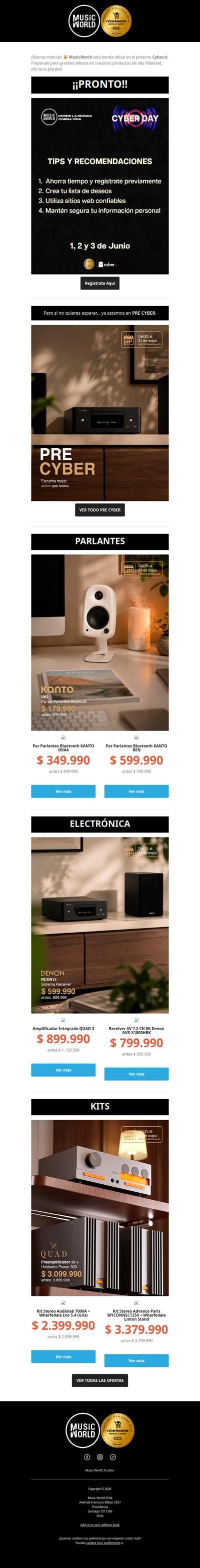 MusicWorld será tienda oficial Cyber 2026 😱