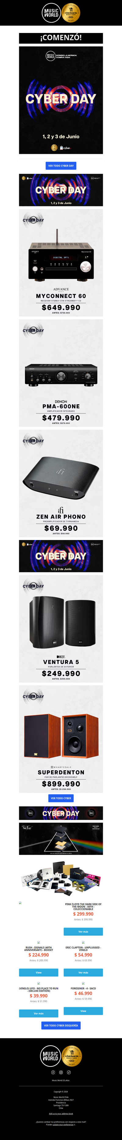 ¡COMENZÓ CYBER DAY EN MUSICWORLD! 😱