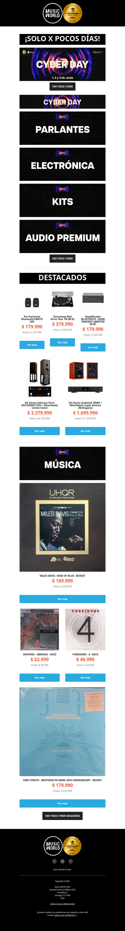 Cyber Day solo por pocos días...⏳