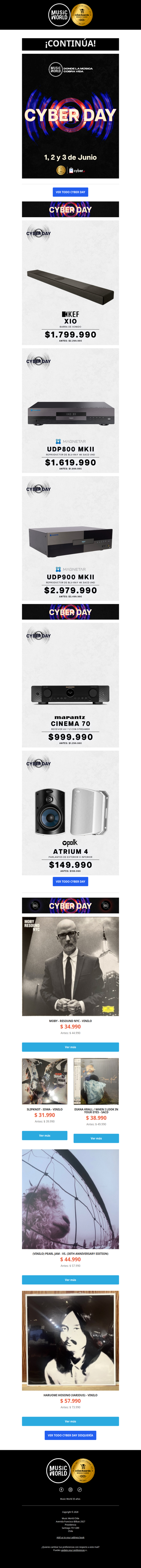 ¡CONTINÚA CYBER EN MUSICWORLD! 😱 Aún estás a tiempo...