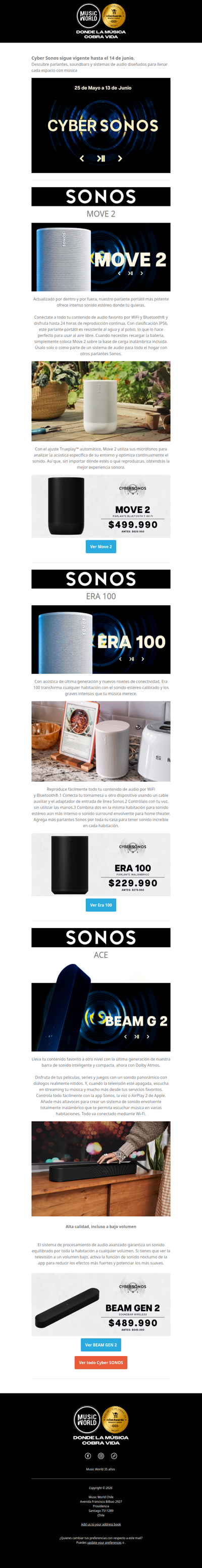 Aún estás a tiempo para disfrutar Sonos 🙌