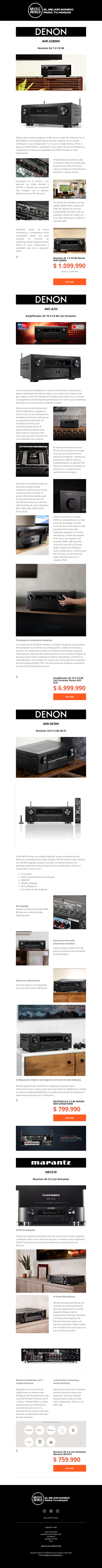La experiencia Denon y Marantz te espera