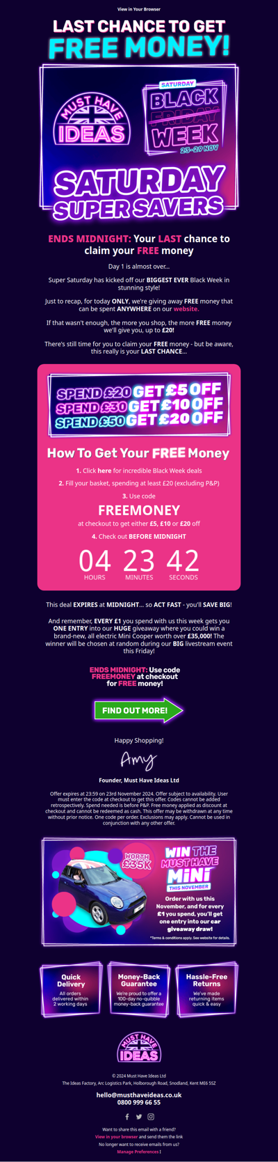 ⌛ Your very last chance to claim your FREE money