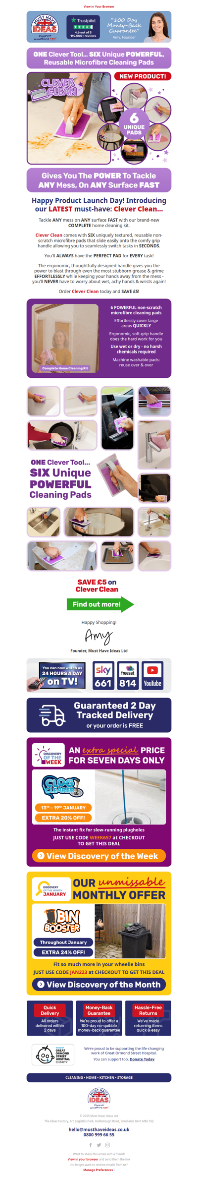 💥💪 ONE tool… SIX unique POWERFUL cleaning pads…