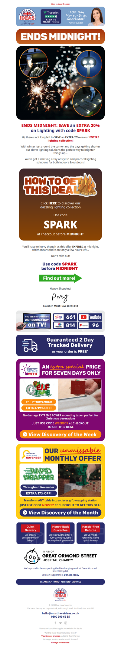 SAVE an EXTRA 20% on lighting solutions! 💫