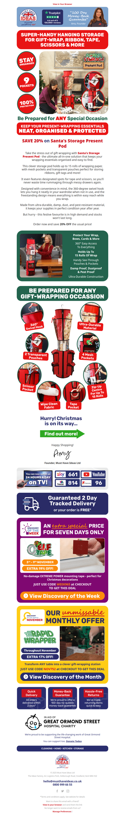 Unwrap this clever Christmas storage solution 🎁🎀