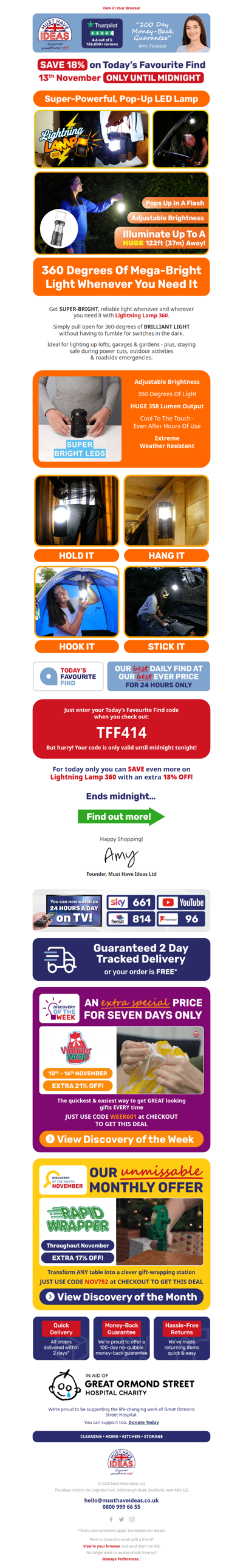 Super-bright light in a flash! ⚡