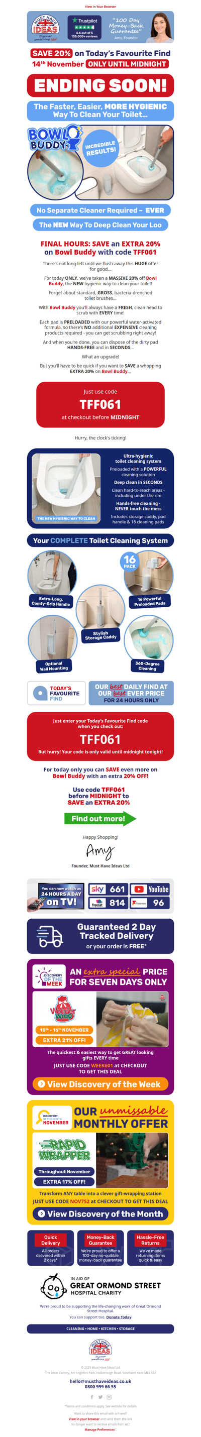 Your final chance to SAVE an extra 20%... 🕛✨