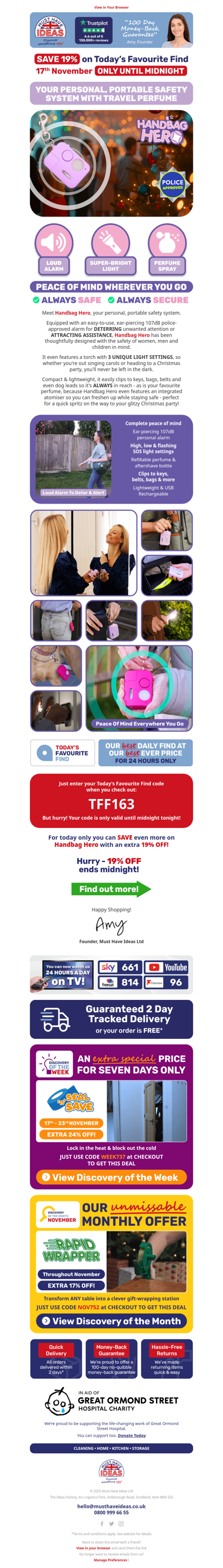 Enjoy safer nights out this winter... 🌙👜