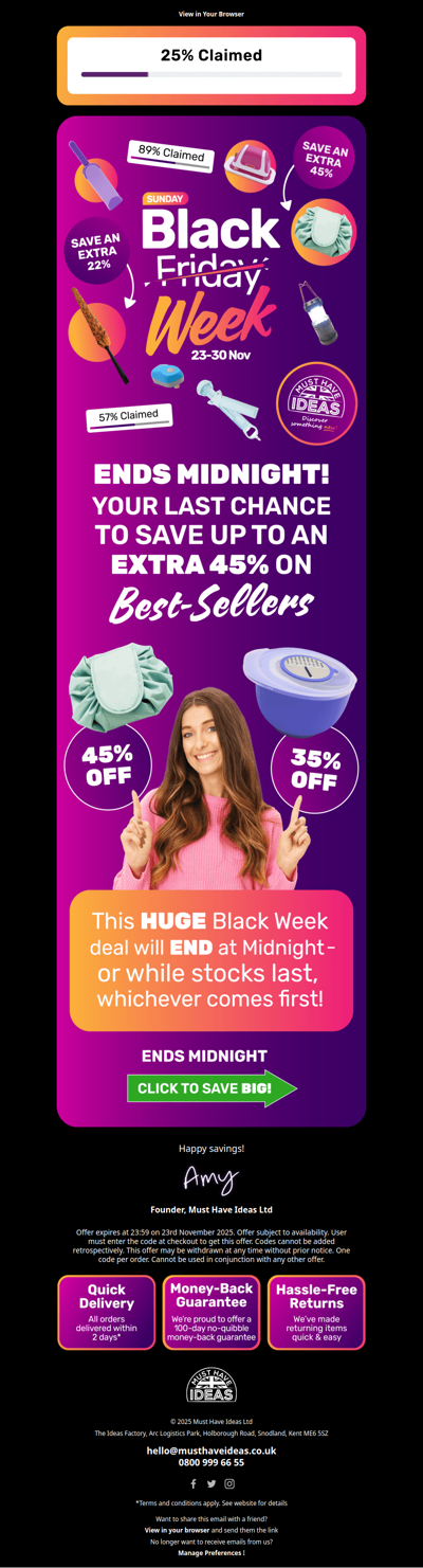 ⌛ LAST CHANCE: Save up to an EXTRA 45%!