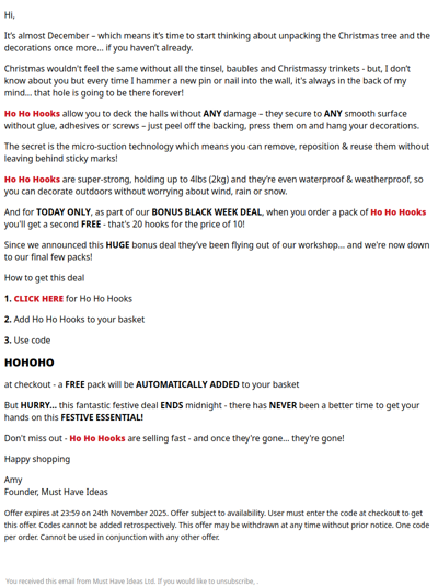 ⌛⏰⏱️🕰️ Time’s (almost) up…🌲🎅❄️