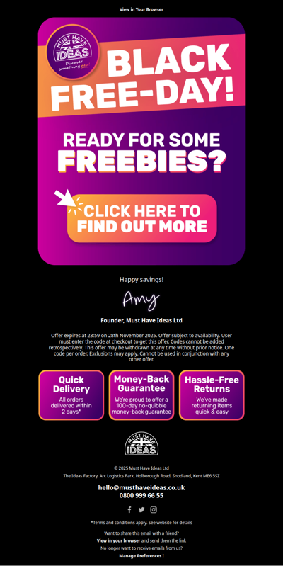 Claim your free stuff HERE ⬇️