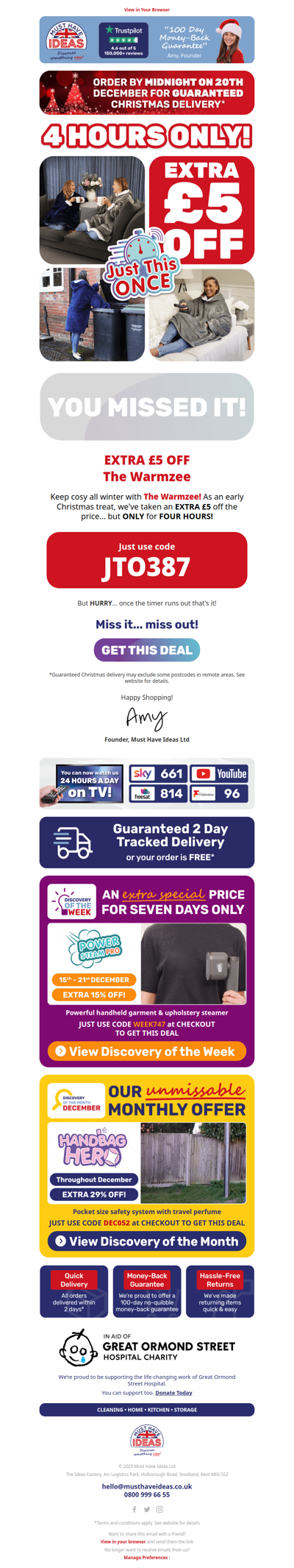 SAVE £5 before midnight!