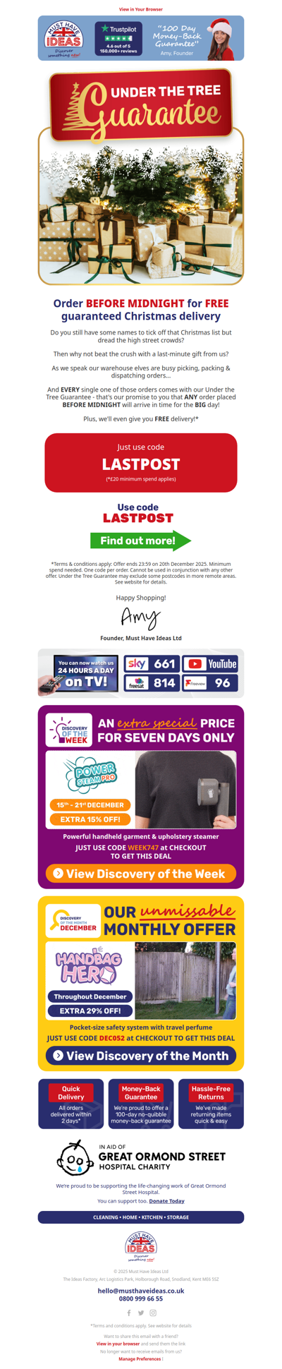 FREE guaranteed Christmas delivery… 🆓🚚