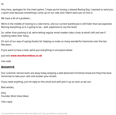 We have a problem...