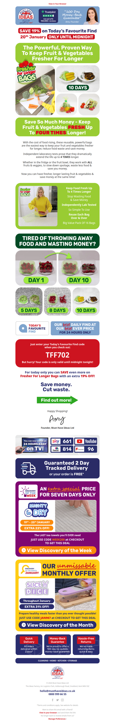 Extend the life of your food! 🥗