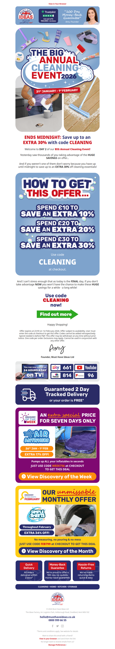 💸 Last day... save an EXTRA 30%!