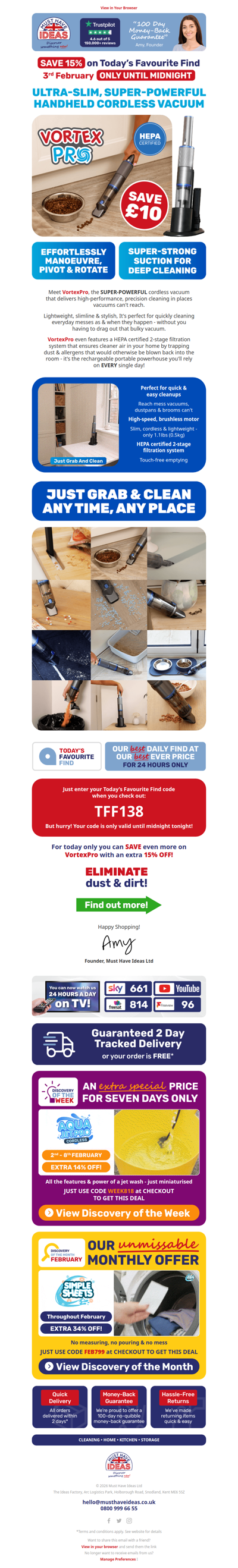 Enjoy a HUGE discount on this cordless vacuum!🪢