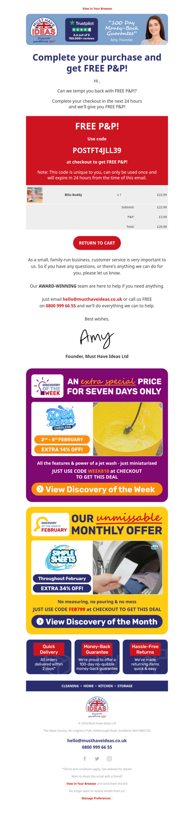 Enjoy FREE delivery on your order 🤩