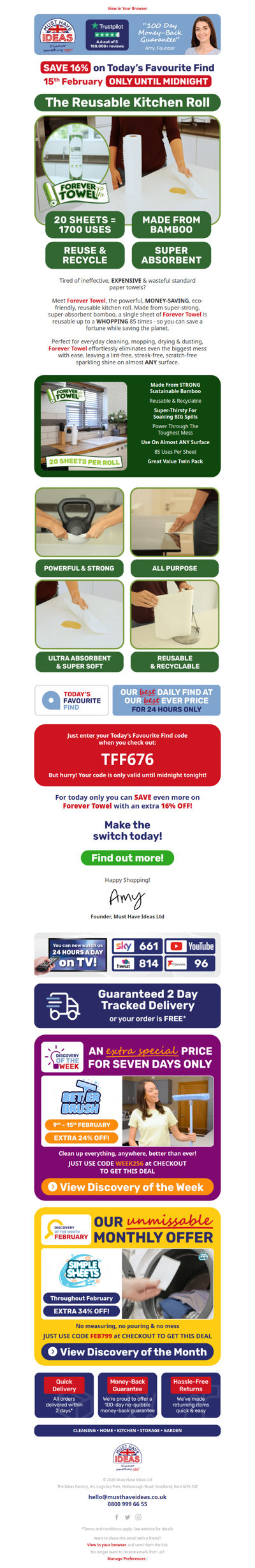 There's a reason we call them Forever Towels! 💸🫗