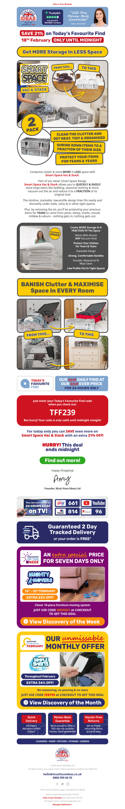 Enjoy 80% more space 📦