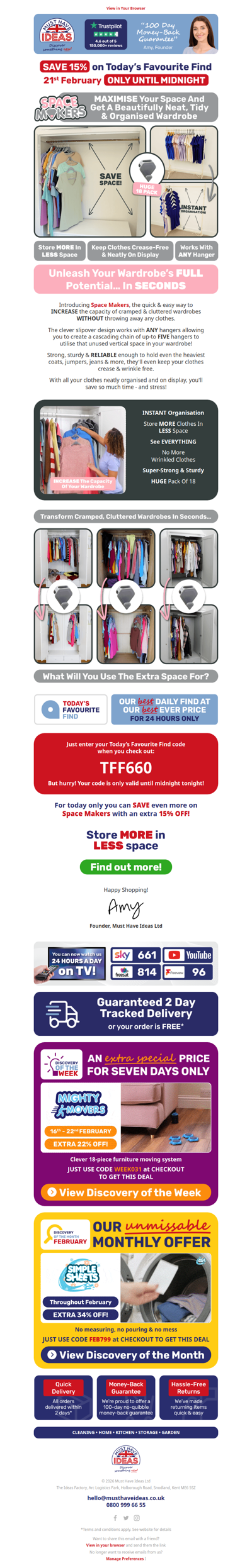 Take control of cluttered wardrobes! 👗