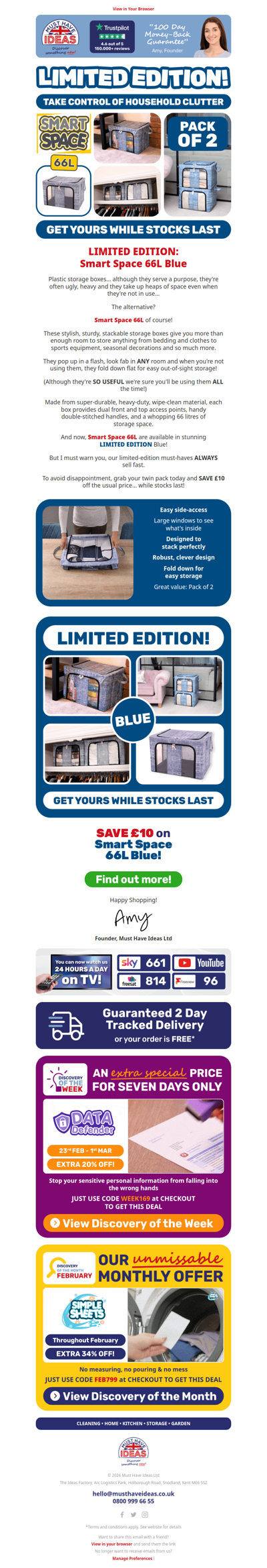 💙 Brand-new LIMITED-EDITION storage!