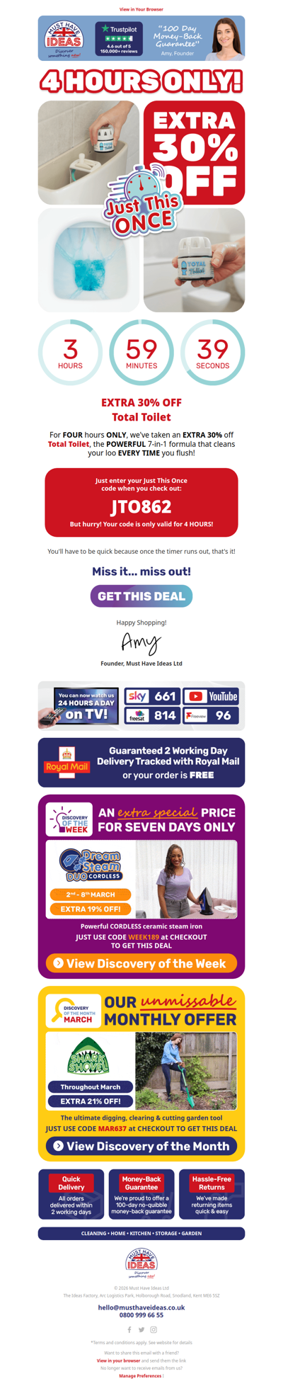 4 hours to SAVE starts... NOW ⏰👇