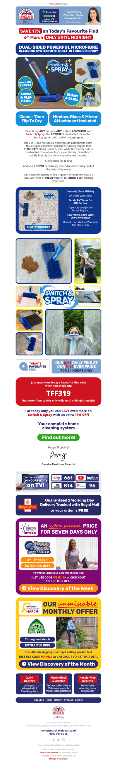 No buckets required! 🧼🧹