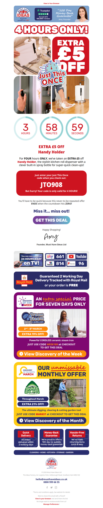 Save £5 before the clock runs out! ⏱️