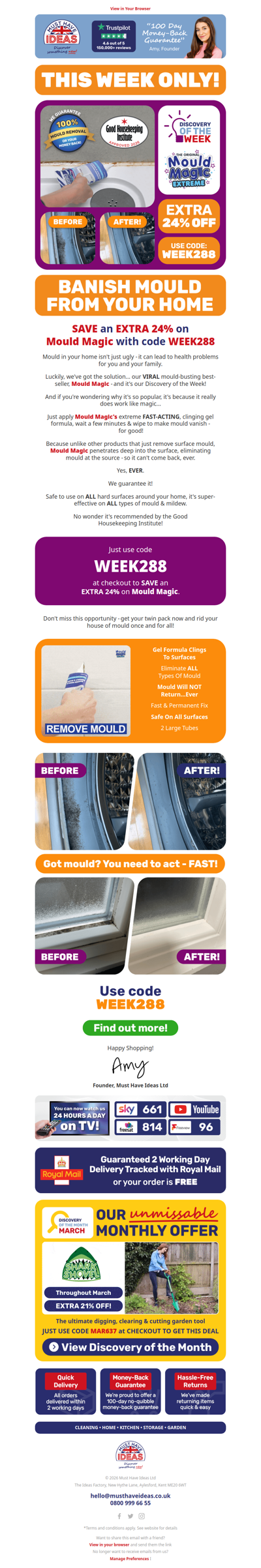 An EXTRA 24% off Mould Magic! 👀