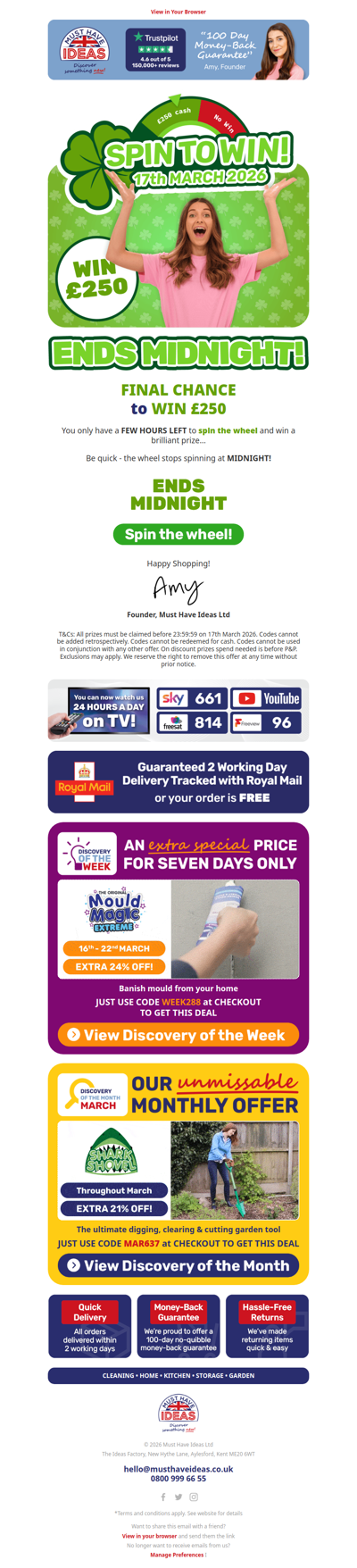 🍀⏱ You’re almost out of time...