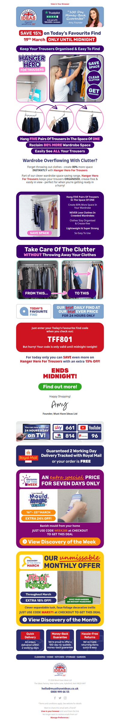 Maximise your wardrobe space! 👖🩳