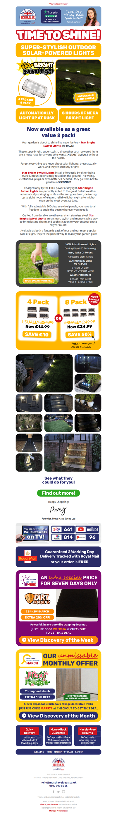Brighten your garden with star-quality lighting! ⭐