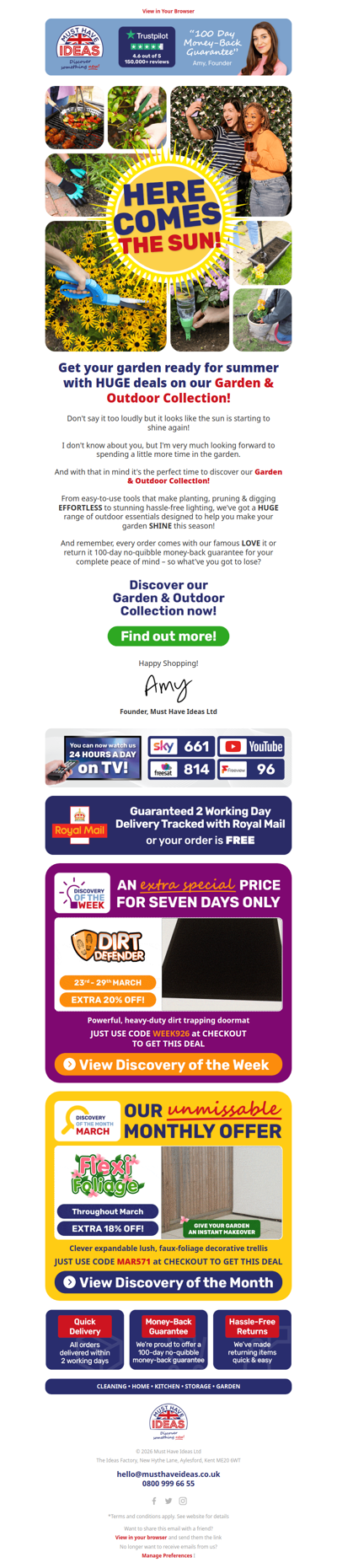 Here comes the sun 🌞