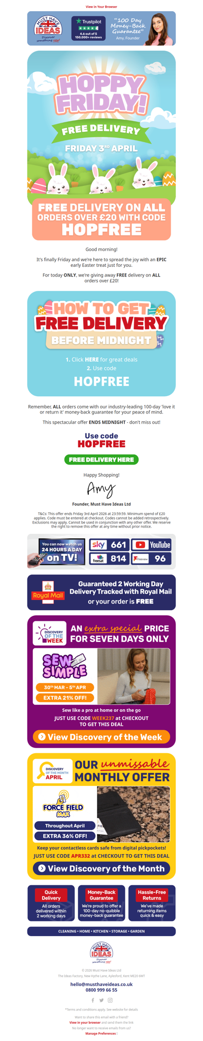 🚚 Today only: FREE delivery!